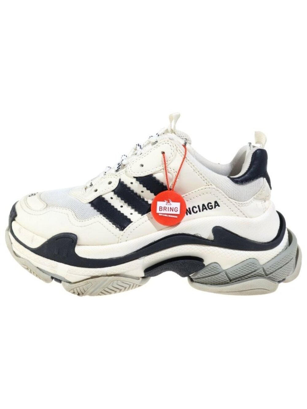 Balenciaga Adidas Triple S Low-Top Sneakers White